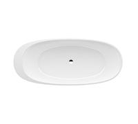 LAUFEN ILBAGNOALESSI Bañera, independiente, material mineral fundido, 1850x800x440mm, H2209720000001, Color: Blanco