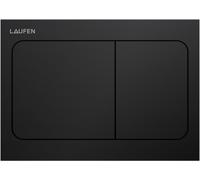 LAUFEN INEO placa de accionamiento Aire, para elemento de WC, accionamiento de doble descarga, H9001137160001, Color: Negro Mate