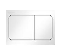 LAUFEN INEO placa de accionamiento Aire, para elemento de WC, accionamiento de doble descarga, H9001130000001, Color: Blanco brillante