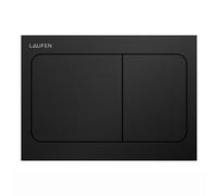 LAUFEN INEO placa de accionamiento Aire, para elemento de WC, accionamiento de doble descarga, H9001137160001, Color: Negro Mate