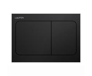 LAUFEN INEO placa de accionamiento Aire, para elemento de WC, accionamiento de doble descarga, H9001137160001, Color: Negro Mate