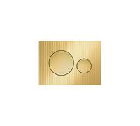 LAUFEN INEO placa de accionamiento Moondance, para elemento de WC, accionamiento de doble descarga, H9001161650001, Color: Oro pálido mate