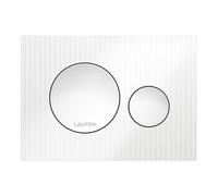 LAUFEN INEO placa de accionamiento Moondance, para elemento de WC, accionamiento de doble descarga, H9001160000001, Color: Blanco brillante
