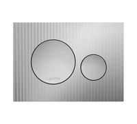 LAUFEN INEO placa de accionamiento Moondance, para elemento de WC, accionamiento de doble descarga, H9001160070001, Color: Cromo mate