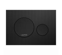 LAUFEN INEO placa de accionamiento Moondance, para elemento de WC, accionamiento de doble descarga, H9001167160001, Color: Negro Mate