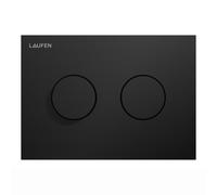 LAUFEN INEO Placa de accionamiento ranurada, para elemento de WC, accionamiento de doble descarga, H9001177160001, Color: Negro Mate
