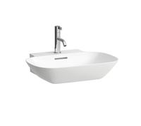 LAUFEN INO lavabo, 1 agujero para grifo, con rebosadero, 560x450mm, H8103027161041, Color: Negro Mate