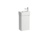 LAUFEN juego completo 340, lavamanos VAL, 1 agujero para grifo a la derecha, con rebosadero, incl. mueble bajo lavabo BASE 2.0, 1 puerta a la derecha, 340x220x635mm, H8612802601061, Color: Blanco mate