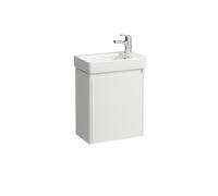 LAUFEN juego completo 480, lavamanos Pro S, 1 grifo a la derecha, con rebosadero, incl. mueble bajo lavabo BASE 2.0, 1 puerta a la derecha, 480x280x680mm, H8659642611041, Color: Blanco brillante