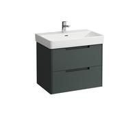 LAUFEN Juna mueble bajo lavabo, 2 cajones, incl. sistema de organización, para H810967, 669x446x515mm, H4115121092661, Color: Gris de tráfico