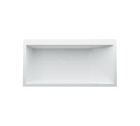 LAUFEN Kartell Bañera de fundición mineral esquina izquierda 1700x860x590mm, con faldón y rebosadero iluminado por LED, blanco, H2243360006161