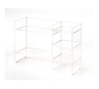 LAUFEN Kartell Estantería Sound-rack, ancho/alto: 750/260/530 mm, H3893310840001, Color: Claro como el cristal