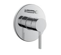 LAUFEN Kartell Juego de montaje listo para una mano para mezclador de baño oculto para Simibox Standard o Simibox light, interruptor de tubería integrado, H3213360040101, Color: cromado