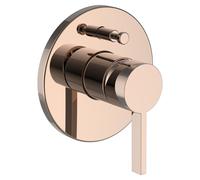 LAUFEN Kartell Juego de montaje listo para una mano para mezclador de baño oculto para Simibox Standard o Simibox light, interruptor de tubería integrado, H3213360820001, Color: Oro rosa
