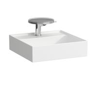 LAUFEN Kartell lavamanos, bajo encimera, 2 agujeros para grifo, sin rebosadero, 460x460mm, H8153310008151, Color: Blanco