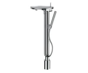 LAUFEN Kartell Mezclador de columna monomando de suelo para bañera, independiente, caño fijo, in andeja portaobjetos, cromado, H3213310041211