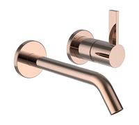 LAUFEN Kartell Mezclador monomando empotrado de 2 agujeros para Simibox 2 puntos, caño fijo, proyección 175 mm, H3113360821201, Color: Oro rosa