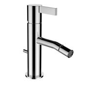 LAUFEN Kartell Mezclador monomando para bidé, sin válvula de desagüe, con barra de tracción, proyección 110mm, 0, H3413310811031, Color: PVD negro titanio mate