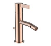 LAUFEN Kartell Mezclador monomando para bidé, sin válvula de desagüe, con barra de tracción, proyección 110mm, 0, H3413310821031, Color: Oro rosa