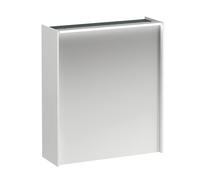LAUFEN LANI armario con espejo, bisagra de puerta a la izquierda, con elemento de iluminación LED, 620x210x715mm, H4037311122611, Color: Blanco brillante