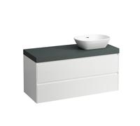 LAUFEN LANI encimera de lavabo gris tráfico incl. mueble bajo, 1 hueco a la derecha, 1185x495x580mm, H4055731129991, Color: multicolor