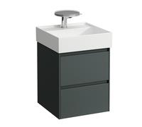 LAUFEN LANI para Kartell mueble bajo lavabo, 2 cajones, 435x450x515mm, incl. sistema de ordenación, H4039221122661, Color: Gris de tráfico