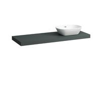 LAUFEN LANI placa de lavabo, un corte a la derecha, 1370x495x65mm, H4046831122661, Color: Gris de tráfico