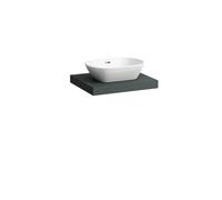 LAUFEN LANI placa de lavabo, un recorte en el centro, 585x495x65mm, H4046411122661, Color: Gris de tráfico