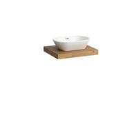 LAUFEN LANI placa de lavabo, un recorte en el centro, 585x495x65mm, H4046411122671, Color: Roble silvestre