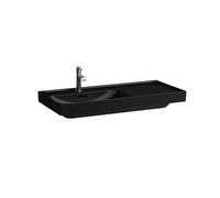 LAUFEN Lavabo Meda, empotrable, repisa derecha, 1000x460mm, 1 agujero para grifo, sin rebosadero, H8171187161111, Color: Negro Mate