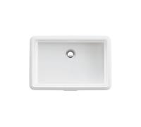 LAUFEN Living City lavabo encastrado desde abajo, con rebosadero, parte inferior pulida, 490x310mm, blanco., H8124310001091