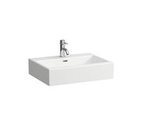 LAUFEN Living City Lavabo sobre encimera, 3 agujeros para grifo, con rebosadero, 600x460mm, blanco, H8174340001081