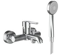 Laufen Lua bateria wannowo-prysznicowa ścienna chrom H3210810041311