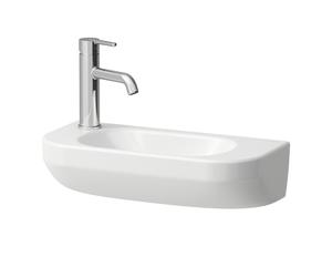 LAUFEN LUA lavabo con enjuague manual, 1 agujero de grifo a la izquierda, lavabo a la derecha, sin rebosadero, 500x230mm, 2, H8150824001131, Color: Blanco con LCC