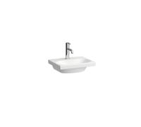 LAUFEN LUA lavabo con enjuague manual, 1 agujero para grifo, sin rebosadero, 450x350mm, H8150810001561, Color: Blanco