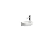 LAUFEN LUA lavabo con enjuague manual, 1 grifo a la derecha, lavabo a la izquierda, sin rebosadero, 360x250mm, H8150800001141, Color: Blanco