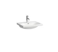 LAUFEN LUA lavabo sobre encimera, 1 agujero para grifo, con rebosadero, 600x460mm, H8160830001041, Color: Blanco
