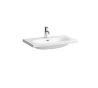 Laufen Lua lavabo sobre encimera, 1 agujero para grifo, con rebosadero, 800x460mm, H8160874001041, Color: Blanco con LCC