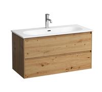 LAUFEN LUA Set Lani set completo, lavabo 1 agujero para grifo incl. mueble bajo para lavabo, 1000x515x440mm, H8600882671041, Color: Roble silvestre