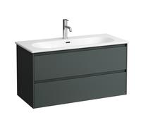 LAUFEN LUA Set Lani set completo, lavabo 1 agujero para grifo incl. mueble bajo para lavabo, 1000x515x440mm, H8600882661041, Color: Gris de tráfico