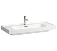 Laufen Meda lavabo 100x46 cm rectangular clásico-para mueble blanco brillante H8101194001091