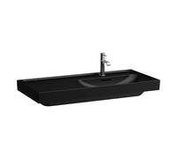 Laufen Meda lavabo 100x46 cm rectangular para mueble negro mate H8171177161041