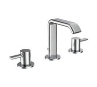 LAUFEN MEDA Mezclador de lavabo de 3 agujeros, con válvula de desagüe, 110mm de proyección, cromo, HF506611100000