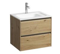 Laufen Meda mueble bajo lavabo, 2 cajones, incl. sistema organizador, para H814113, 572x442x504mm, H4216720112671, Color: Roble silvestre