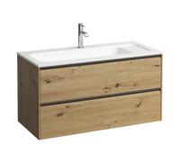 Laufen Meda mueble bajo lavabo, 2 cajones, incl. sistema organizador, para H814118, 972x442x504mm, H4216920112671, Color: Roble silvestre