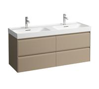 Laufen Meda mueble bajo lavabo, 4 cajones, incl. sistema organizador, para H814112, 1284x448x515mm, H4216440114651, Color: Cappucino