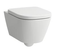 LAUFEN MEDA WC suspendido Advanced, sin borde, descarga silenciosa, 360x540mm, fijación oculta, descarga profunda, H8201104000001, Color: Blanco con LCC