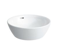 LAUFEN PRO B lavabo bol, sin agujero para grifo, con rebosadero, 420x420mm, H8129620001091, Color: Blanco