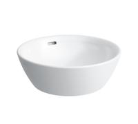 LAUFEN PRO B lavabo bol, sin agujero para grifo, con rebosadero, 420x420mm, H8129624001091, Color: Blanco con LCC