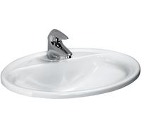 LAUFEN PRO B lavabo encastrado, 1 agujero para grifo, con rebosadero, 560x440mm, blanco, H8139510001041